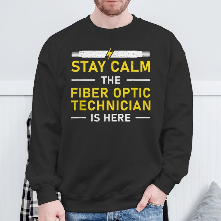Fiber Optic Technician Sty Calm Lustige Optische Faser Sweatshirt Geschenke für alte Männer