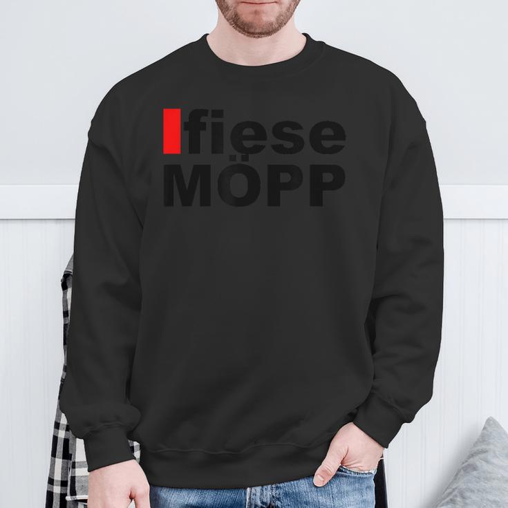 Fiese Möpp With Düsseldorfer Mundart Sweatshirt Geschenke für alte Männer