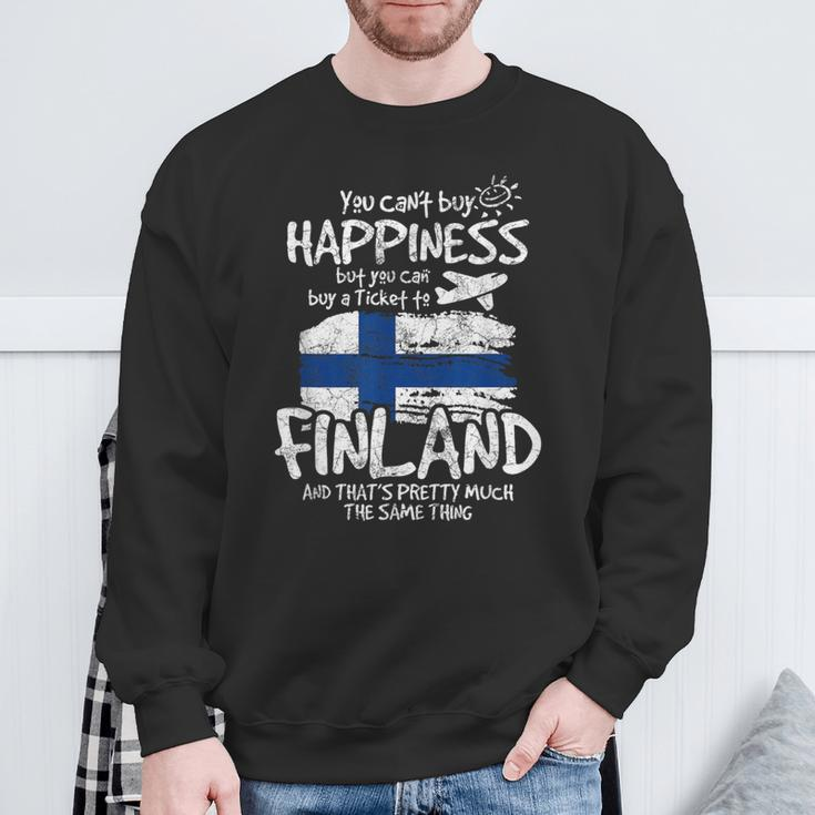 Finland Flags For Finns Sweatshirt Geschenke für alte Männer