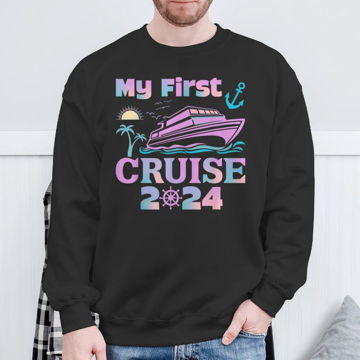 My First Cruise 2024 Matching Family Cruise Sweatshirt Gifts for Old Men