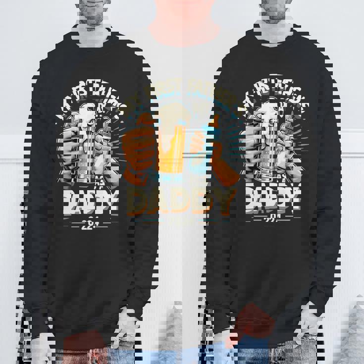 My First Father's Day As A Daddy Black Dad Black Father Sweatshirt Gifts for Old Men