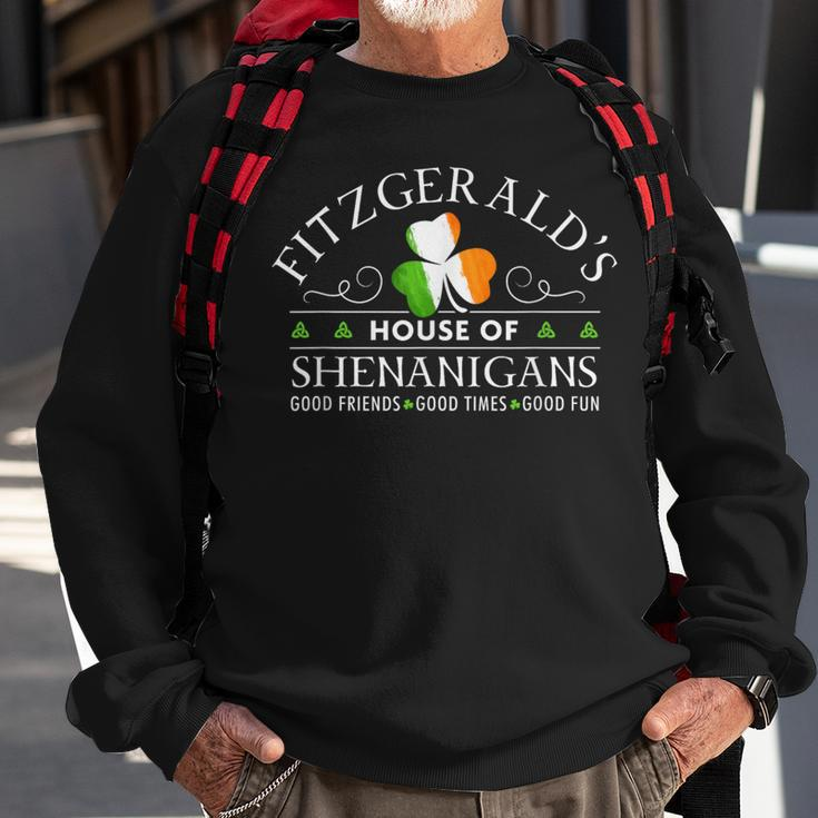 Fitzgerald House Of Shenanigans Irish Family Name Sweatshirt Gifts for Old Men