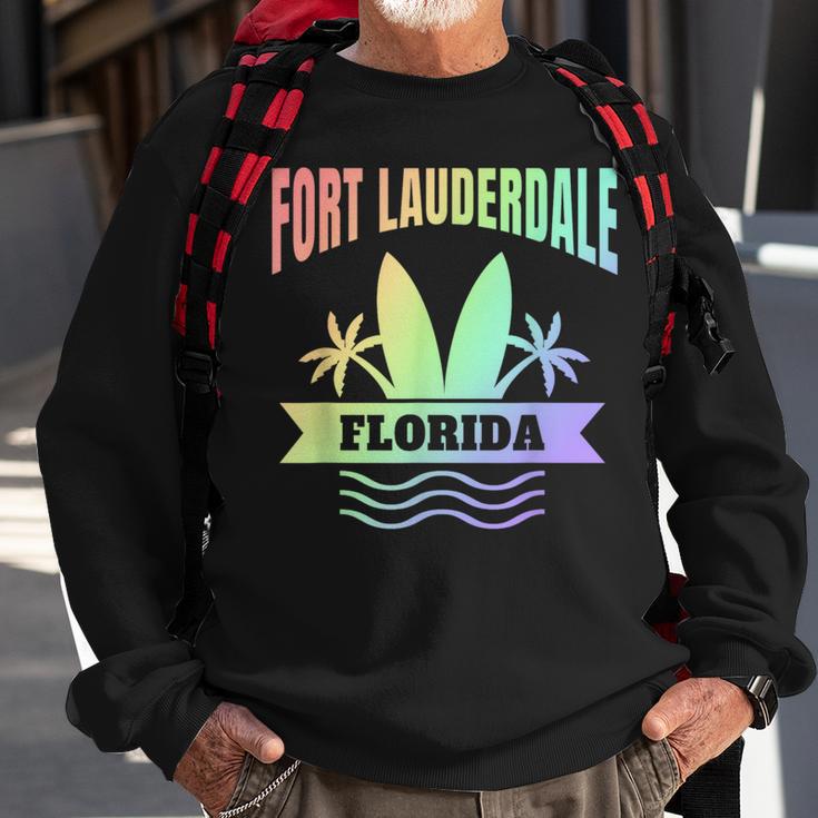 Fort Lauderdale Souvenir Vacation Sweatshirt Gifts for Old Men