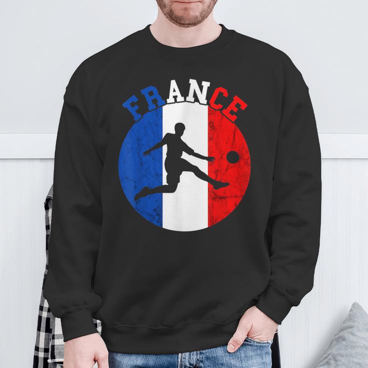 Frankreich Flagge Französisch Fußball Team French Roots French Pride Sweatshirt Geschenke für alte Männer