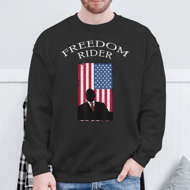 Freedom Rider America Sweatshirt Gifts for Old Men