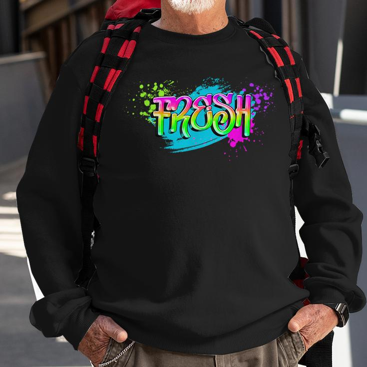 Fresh Old School Graffiti Style Graffiti Graphic Sweatshirt Gifts for Old Men
