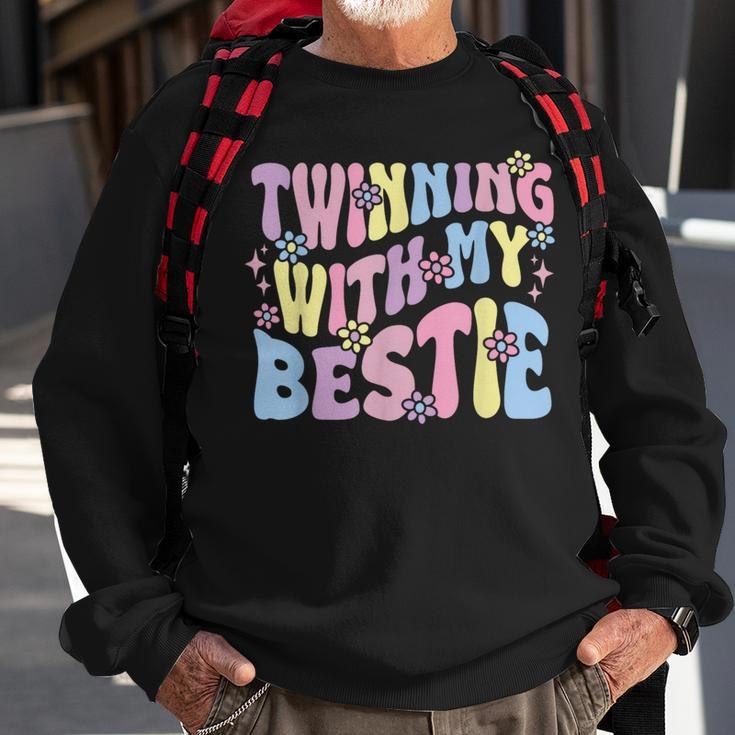 Friends Twinning With My Bestie Spirit Week Girls Sweatshirt Gifts for Old Men
