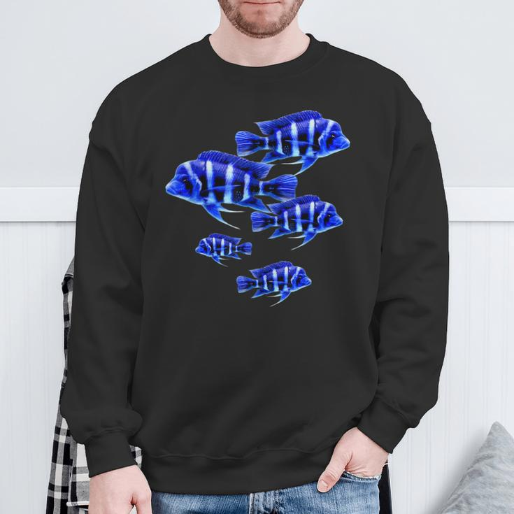 Frontosa Cichlid Large Sweatshirt Geschenke für alte Männer