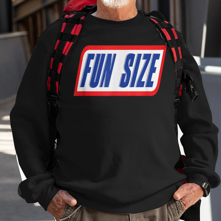 Fun Size Candy Bar Style Label Sweatshirt Gifts for Old Men