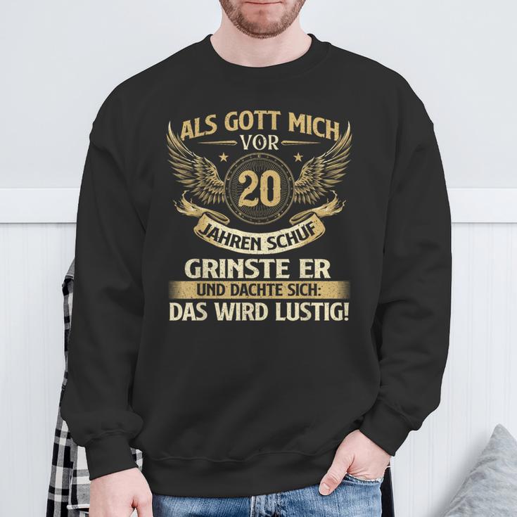 Als Gott Michor 20 Jahre Schuf Birthday Sweatshirt Geschenke für alte Männer