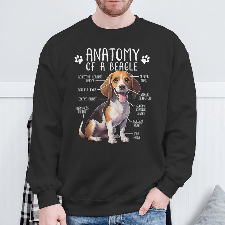 Beagle Anatomy Of A Beagle Dog Owner Cute Pet Lover Sweatshirt Gifts for Old Men