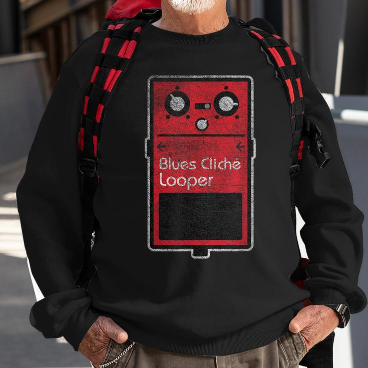 Blues Cliche Looper Effect Pedal Sweatshirt Gifts for Old Men