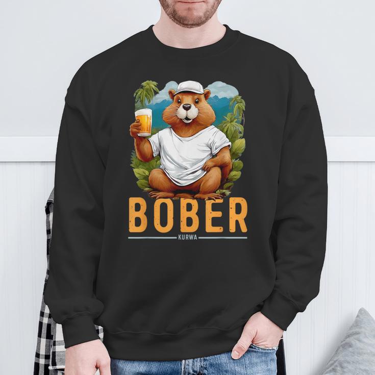 Bober Bóbr Kurwa Polish Bober Kurwa Bobr Sweatshirt Geschenke für alte Männer