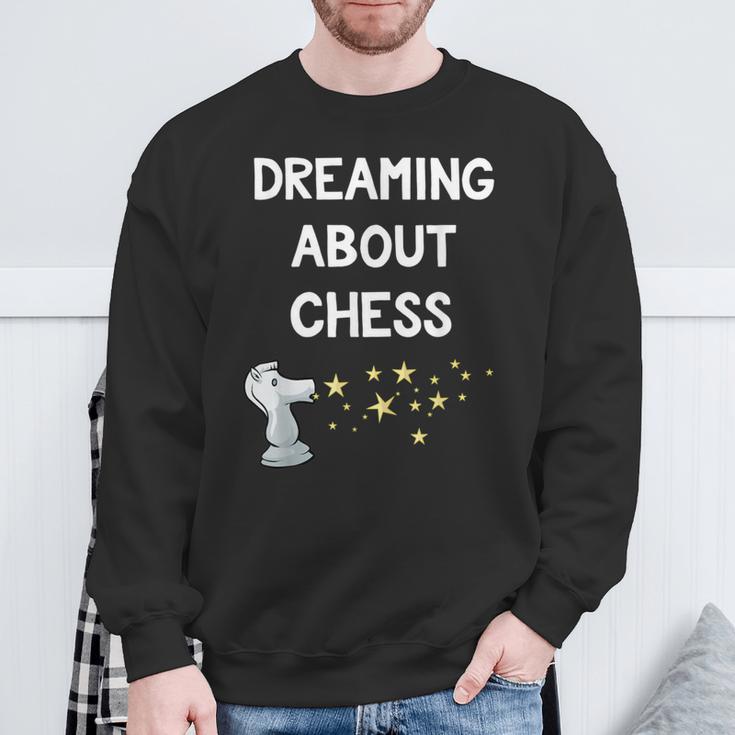 Chess Pajamas Chess Lover Sleeping Pjs Sweatshirt Gifts for Old Men