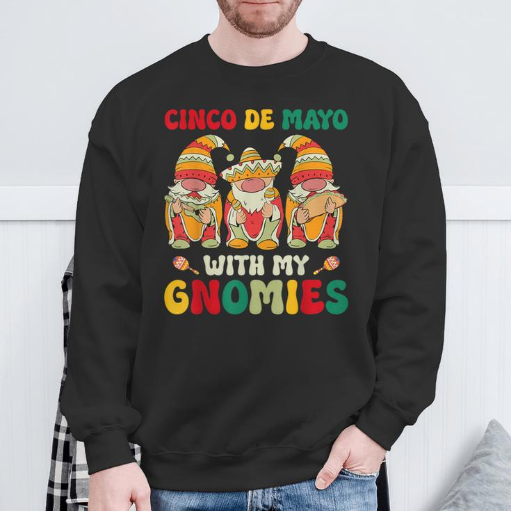 Cinco De Mayo With My Gnomies Trio Gnomes Boys Girls Sweatshirt Gifts for Old Men