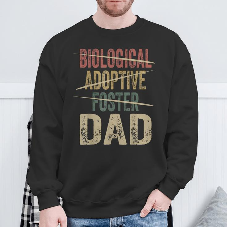 Dad Quote Not Biological Adoptive Foster Dad Sweatshirt Gifts for Old Men