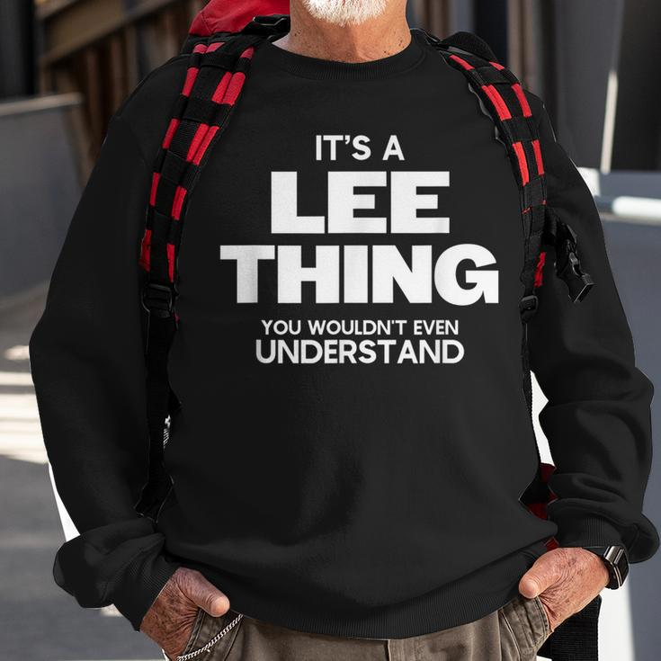 Family Reunion It's A Lee Thing Family Name Sweatshirt Gifts for Old Men