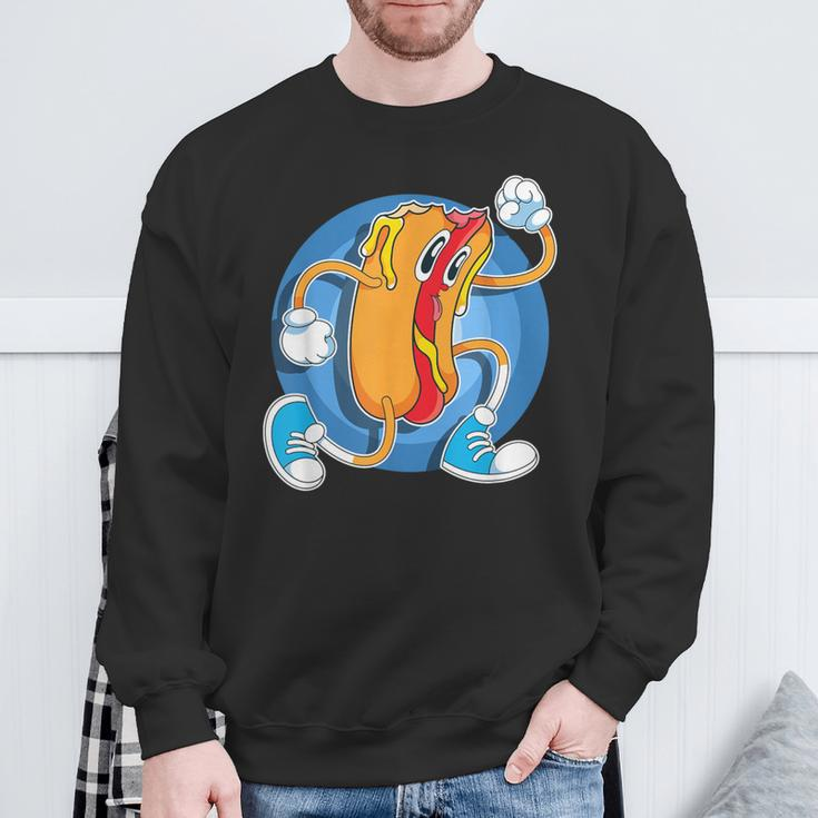 Foodie Hot Dog Lover Fast Food Franks Sausage Hotdog Sweatshirt Gifts for Old Men