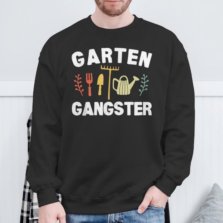 Garden Gangster Gardening Saying Sweatshirt Geschenke für alte Männer