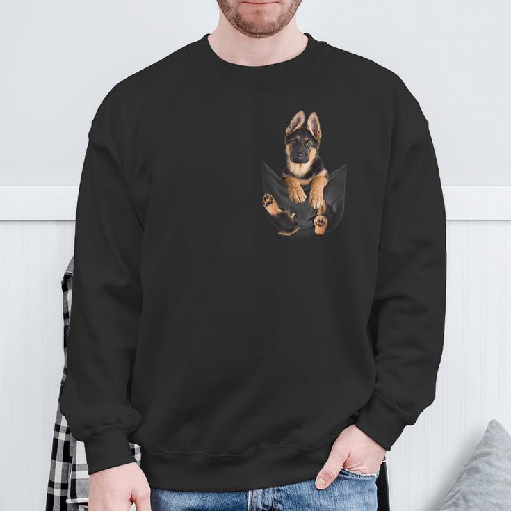 German Shepherd In Your Pocket For Alsatian Lovers Sweatshirt Gifts for Old Men