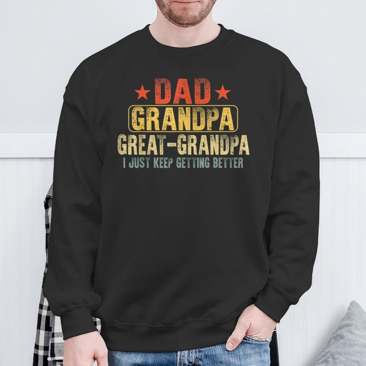 Great Grandpa For Fathers Day Dad Papa Grandpa Sweatshirt Gifts for Old Men