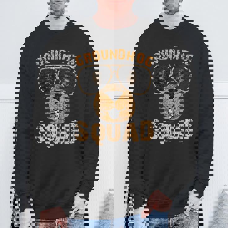 Groundhog Squad Happy Groundhog Day 2024 Sweatshirt Gifts for Old Men