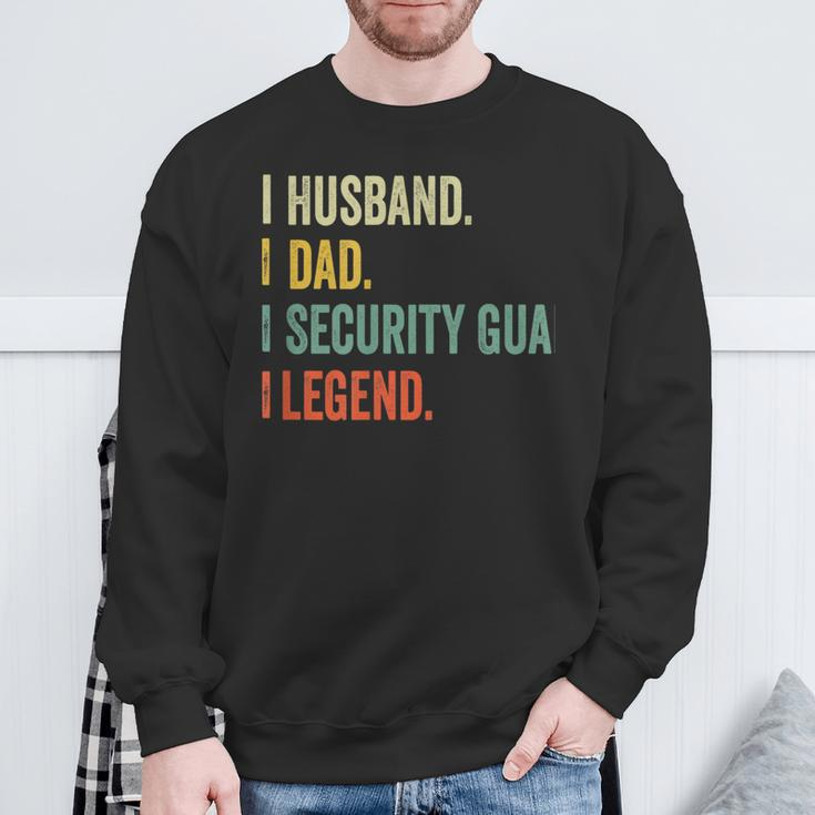 Husband Dad Security Guard Legend Vintage Retro Sweatshirt Gifts for Old Men