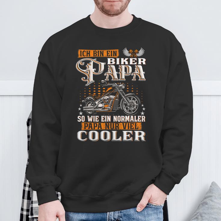 Ich Bin Ein Biker Papa Slogan Motorcycle Sweatshirt Geschenke für alte Männer