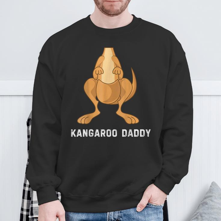 Kangaroo Daddy For Dad Farmer Lover Kangaroo Sweatshirt Gifts for Old Men
