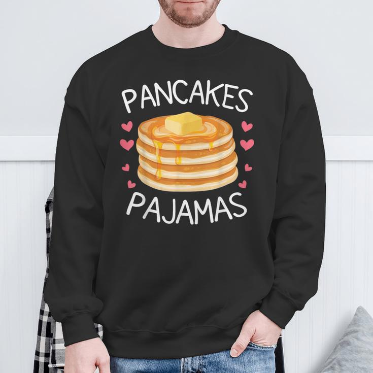 Pancakes Pajamas Cute Kawaii Pancakes Lover Sweatshirt Gifts for Old Men