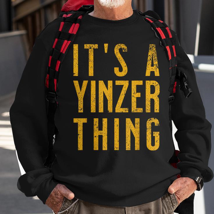 Pittsburgh Yinzer Yinz Sweatshirt Gifts for Old Men