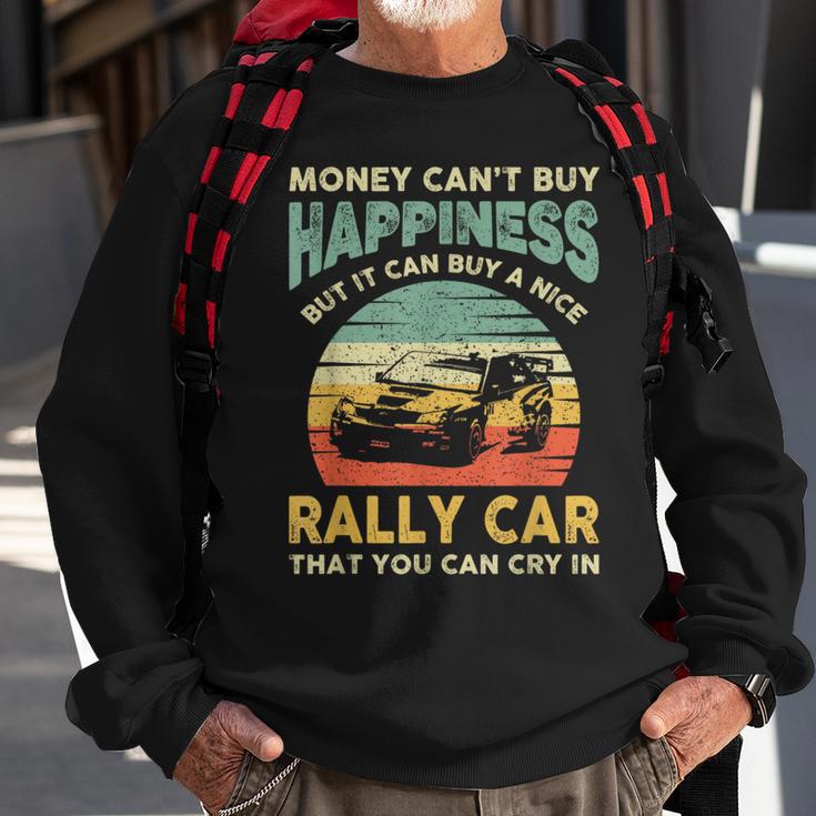 Rally Car Joke Saying Retro Vintage Dirt Track Racing Sweatshirt Gifts for Old Men