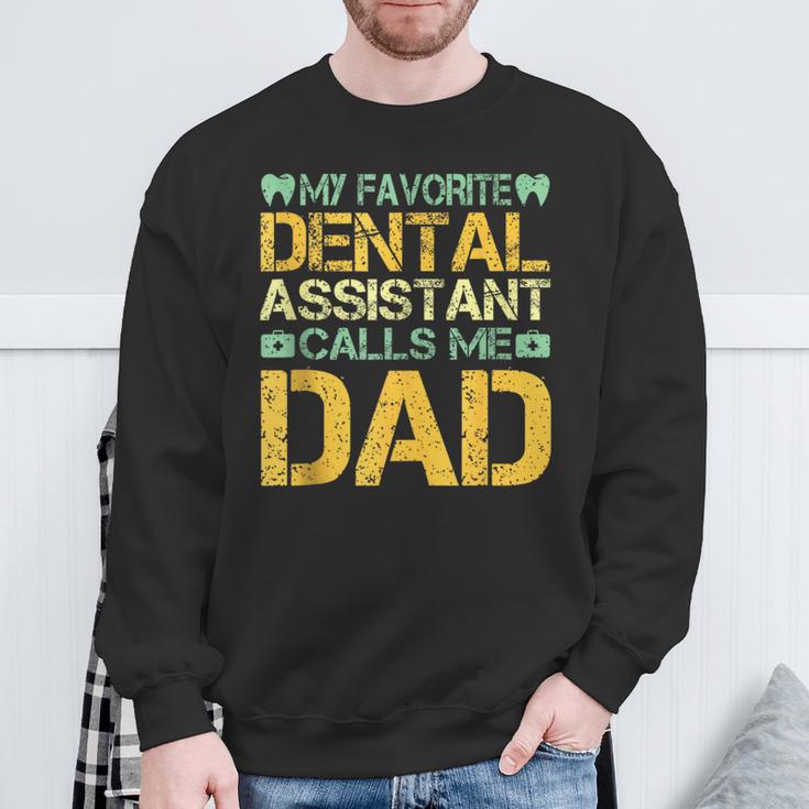 Retro Dentist Dad Father Dental Assistant Father’S Day Sweatshirt Gifts for Old Men