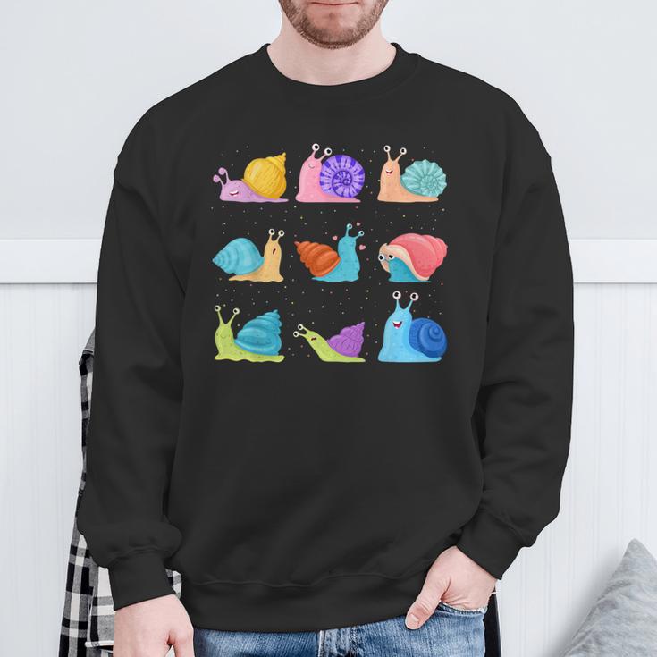 Snail Garden Snail Sweatshirt Geschenke für alte Männer