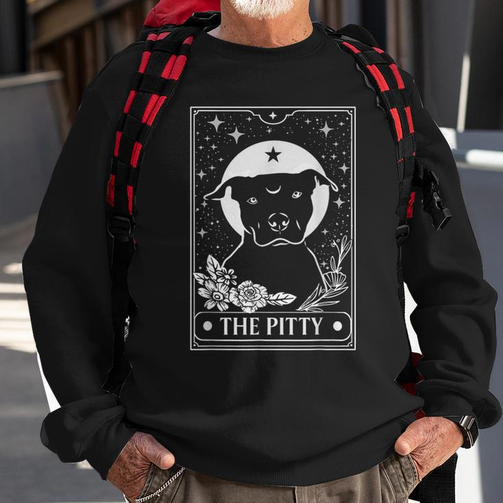 Tarot Card Pitbull Dog Lover American Pit Bull Terrier Sweatshirt Gifts for Old Men