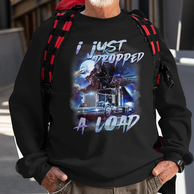 Trucker Husband Semi Trailer Truck Driver Sweatshirt Gifts for Old Men
