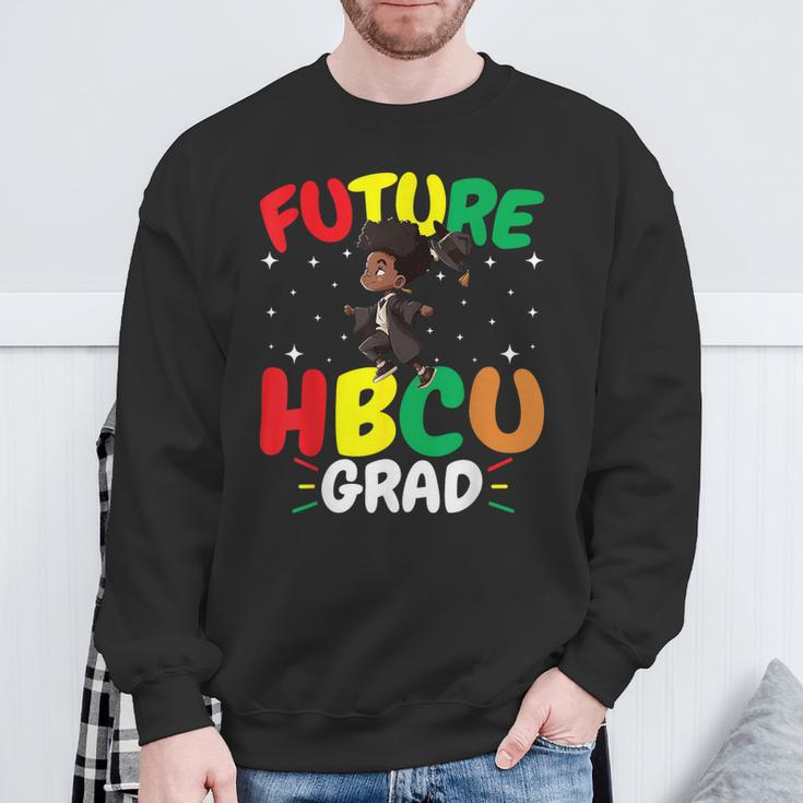 Future Hbcu Grad History Black College Youth Black Boy Sweatshirt Gifts for Old Men
