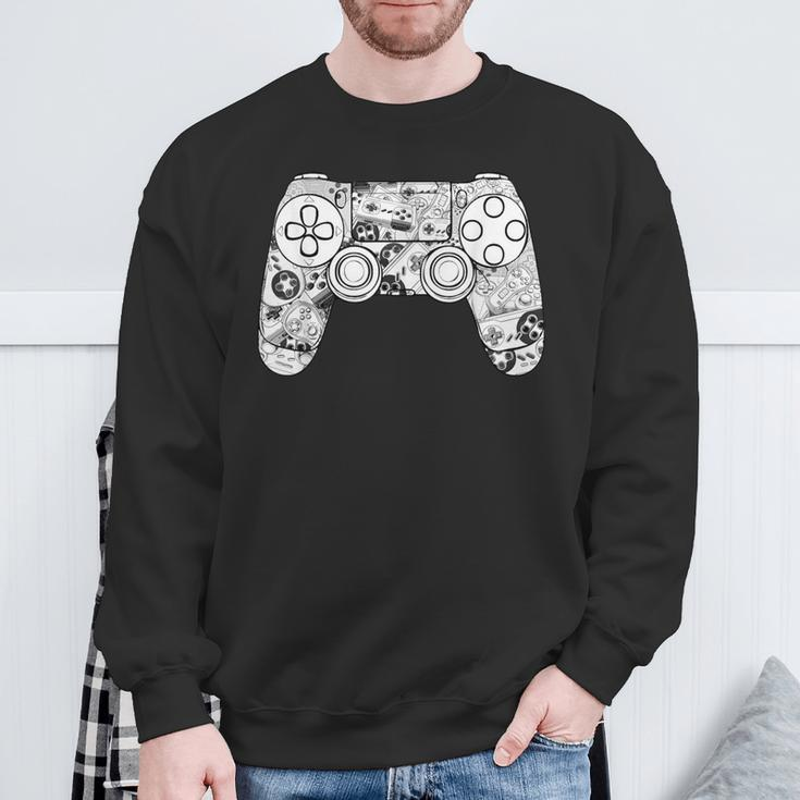 Gamer Gaming For Boys Video Game Controller Sweatshirt Gifts for Old Men
