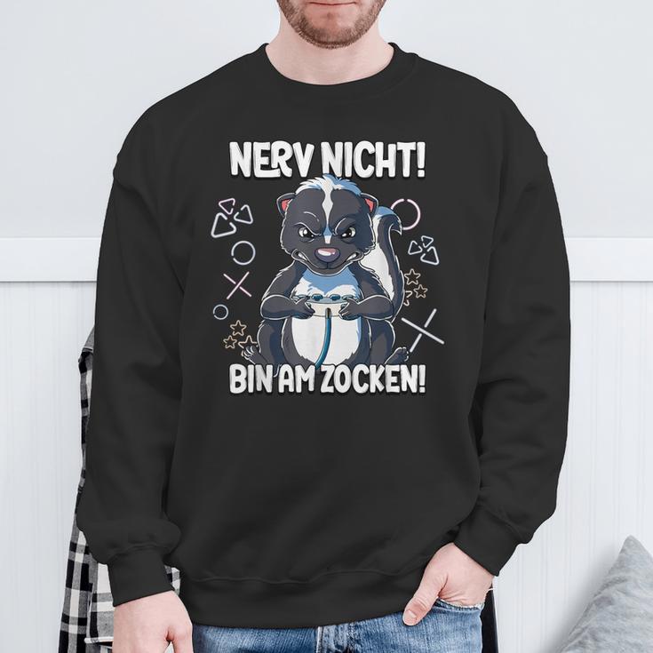 Gaming Nerv Nicht Bin Am Zocken S Sweatshirt Geschenke für alte Männer