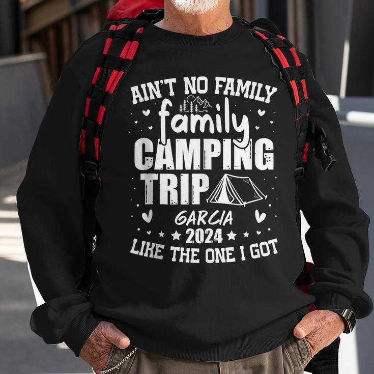Garcia Family Name Reunion Camping Trip 2024 Matching Sweatshirt Gifts for Old Men