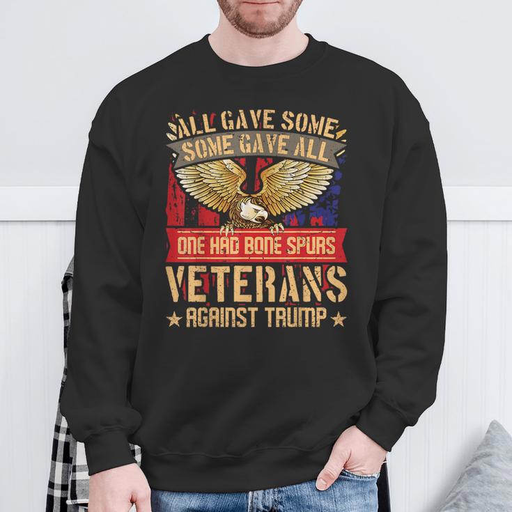 All Gave Some Some Gave All Us Flag Veterans Against Trump Sweatshirt Gifts for Old Men