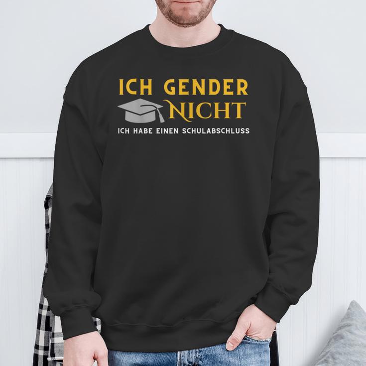 I Gender Nicht Ich Habe Einen Schulabschluss Sweatshirt Geschenke für alte Männer