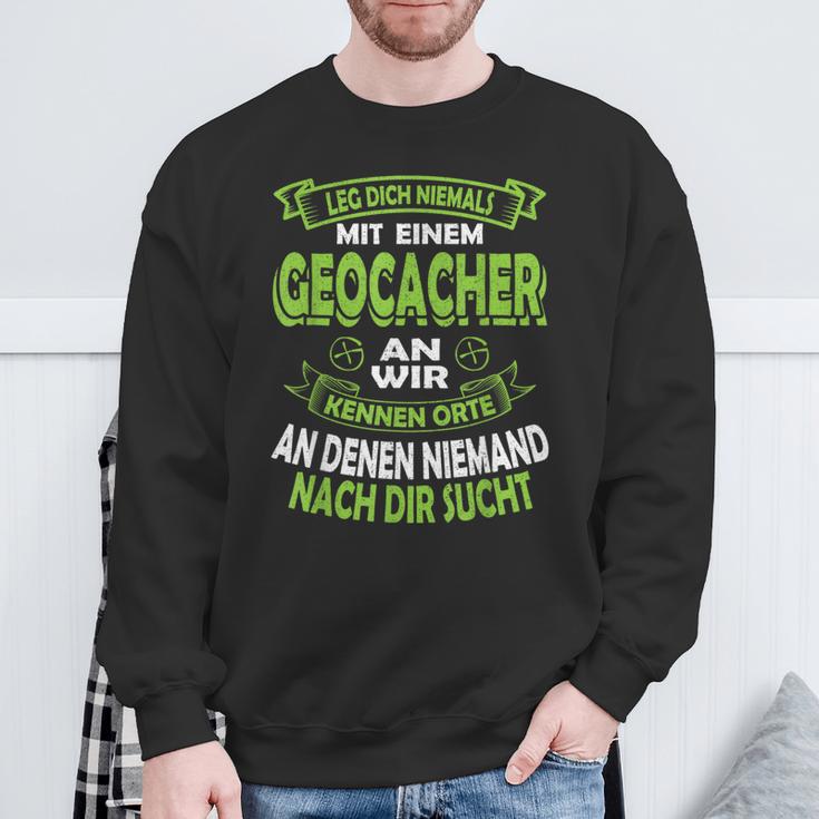 Geocacher Geocache Geocaching Sweatshirt Geschenke für alte Männer