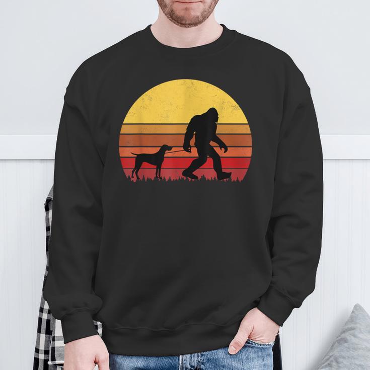 German Shorthaired Pointer Retro Dog Sweatshirt Gifts for Old Men