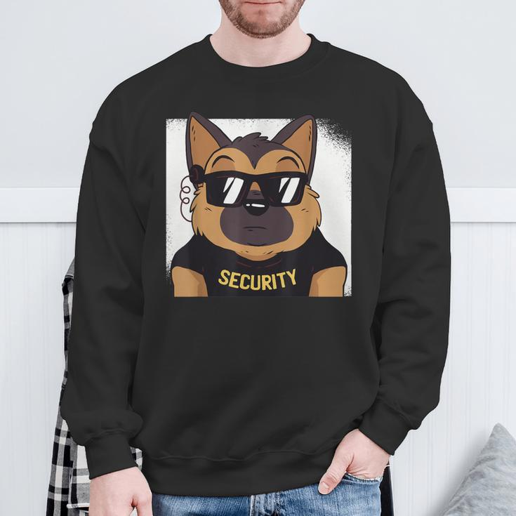 German Shepherd Security Guard Alsatian Dog Sweatshirt Gifts for Old Men