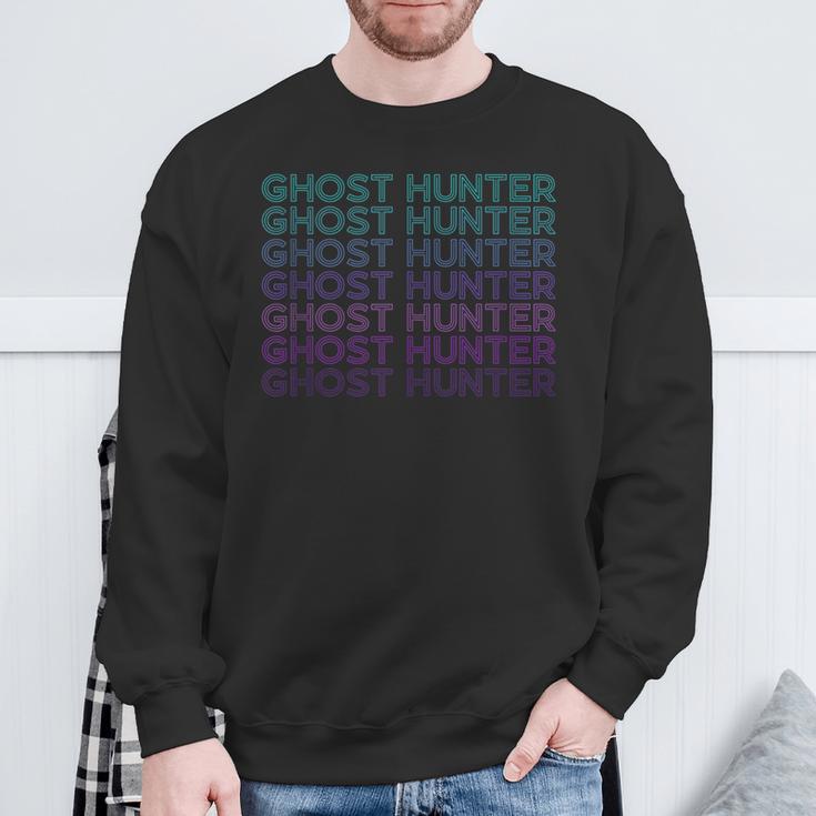 Ghost Hunter Paranormal Retro Sweatshirt Gifts for Old Men