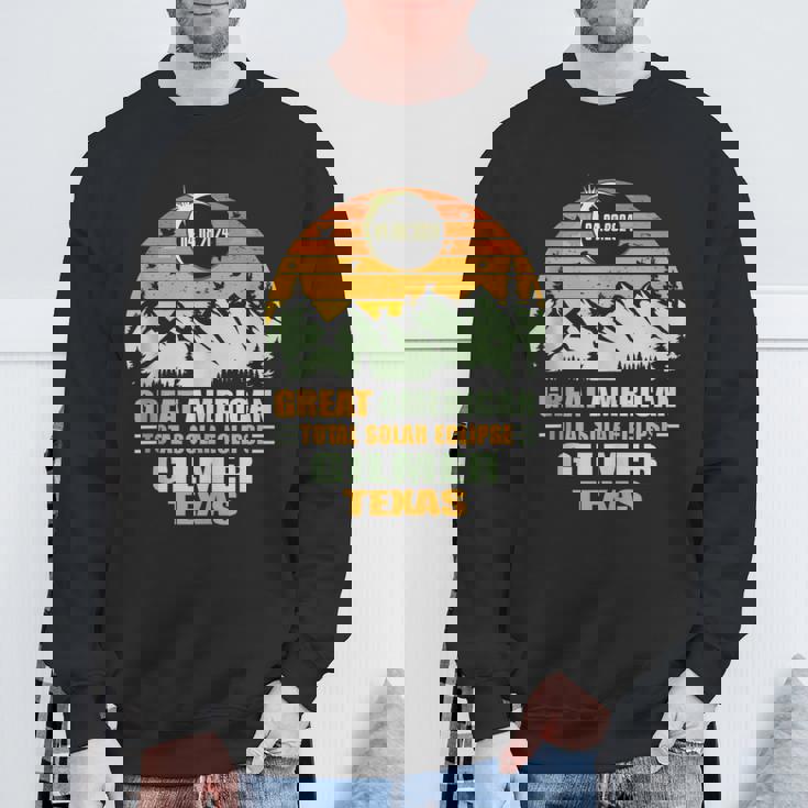 Gilmer Texas Total Solar Eclipse 2024 Sweatshirt Gifts for Old Men