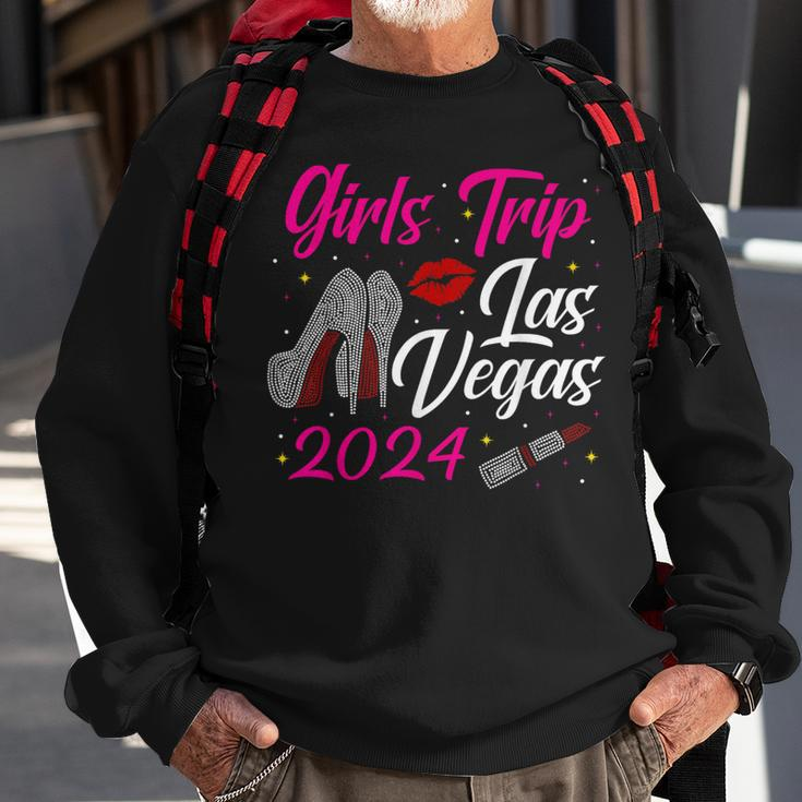 Girls Trip 2024 Las Vegas High Heel Birthday Squad Bachelor Sweatshirt Gifts for Old Men