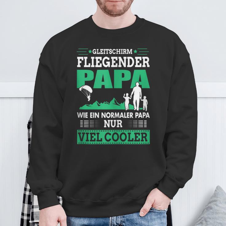 Gleitschirm Fliegender Papa Paragleiteratertag Geschenk Sweatshirt Geschenke für alte Männer