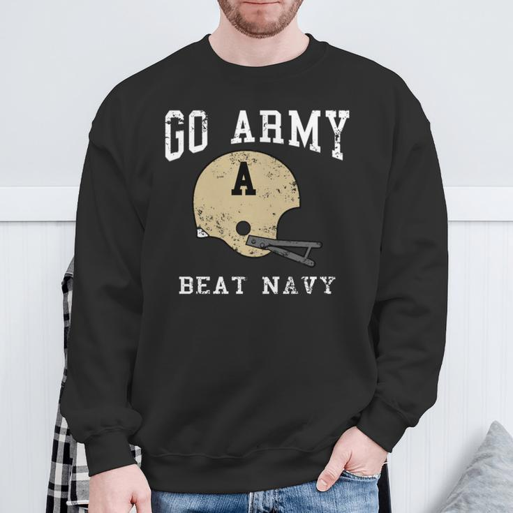 Go Army Beat Navy America's Game Vintage Football Helmet Sweatshirt Gifts for Old Men